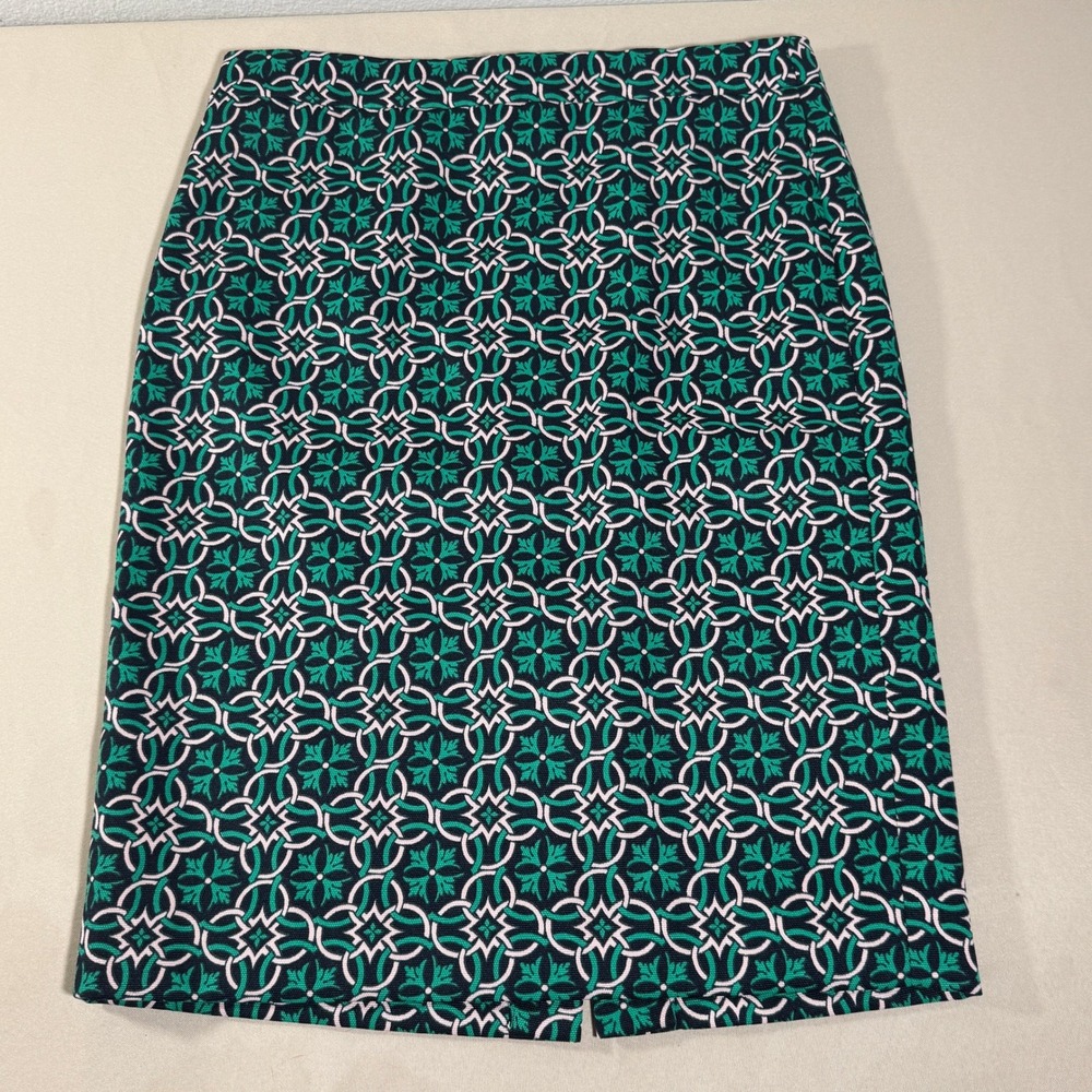 J. Crew Lattice Medallion Celtic Link High Waist Pencil Skirt Size 6 NWT Classic - Picture 2 of 11